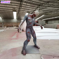 Creative fibre de verre résine Halloween fête artisanat Sculpture Zombie Vampire Statue centre commercial intérieur grand décoratif personnalisé
