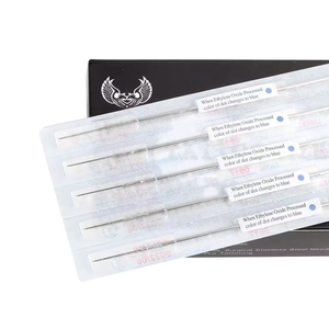 Aiguilles de tatouage corporel jetables stérilisées de qualité supérieure, marque <span class=keywords><strong>Yanjing</strong></span>, en acier inoxydable 316L, pour maquillage permanent, 50 pièces/boîte - Product Image 2