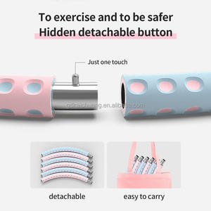 Bola de ejercicio con bloqueo magnético, anillo de Fitness, aros de <span class=keywords><strong>Hula</strong></span> de plástico, equipo de Fitness para el hogar, pesas de aro Hoola ponderadas - Product Image 4