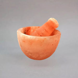 Mortero y Maja de Sal Rosa del Himalaya Orgánica, Hechos a Mano, Reutilizables, para Condimentos y Mezclas de Hierbas, Ricos en Minerales - Product Image 5