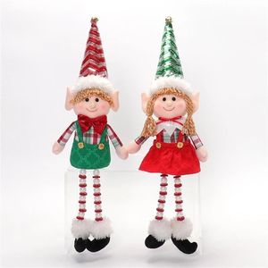 Adorables muñecos de elfos navideños de 2 piezas con patas de cuentas, regalo navideño de buena suerte - Product Image 2