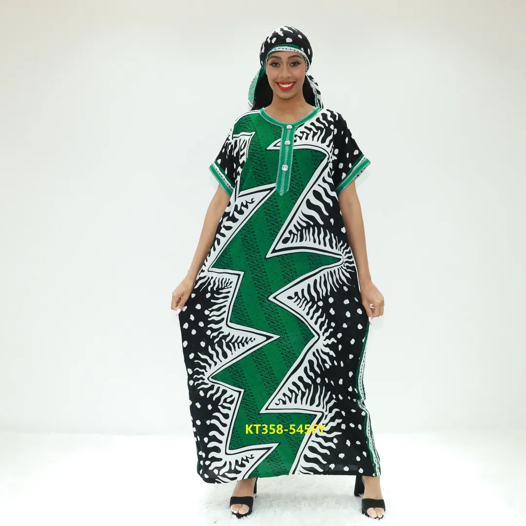 Africa clothing luxury abaya silk KT358-545FY Abidjan abaya boubou