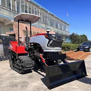 YUESHAN En stock rotocultor 50hp tractor de orugas Motor diésel tractor agrícola oruga para la venta