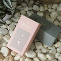 Boîte à tiroir personnalisée en carton rigide pour rouge à lèvres, brillant à lèvres, mascara, eye-liner, emballage cadeau coulissant avec manchon rose