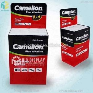 Nhà máy trực tiếp có thể gập lại hiện đại Giấy gợn sóng Pallet hiển thị cho pin - Product Image 2