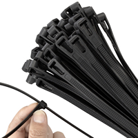 XINGO 100 pièces de sangles de fixation en nylon réutilisables avec fermeture éclair, 7,6 x 300 mm, attaches libérables, -40 à +85 pour jardin, maison, bureau