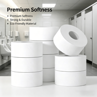Rouleau de papier toilette jetable écologique de haute qualité, doux, pour hôtel et usage domestique, en pâte de bois vierge, jetable dans les toilettes