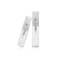 Flacons vaporisateurs miniatures transparents rechargeables de 2 ml, 3 ml, 5 ml, flacons échantillons fins en plastique avec boîte pour parfum