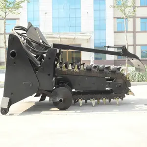 CE certificate Mini Skid Steer Loader and Farm Tractor Usage Attachment Rocky Digging farm Trencher