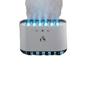 Difusor de aroma con simulación de llama, lámpara de ambiente con efecto de llama, humidificador de escritorio para oficina, hogar y dormitorio - Product Image 1