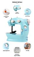 Prix Usine Vente en Gros Machine à Coudre Mini Portative, Taille Compacte Pratique Multifonction Électrique Portable