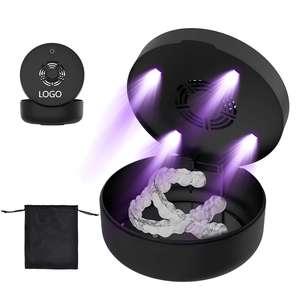 Custodia multifunzione portatile UVC custodia dentale a specchio con ritegno per ventilatore disinfettante per riporre la dentiera - Product Image 1