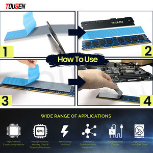 Cuscinetto termico in Silicone ad alta interfaccia conduttiva per VRMS BGAS ASICs DSPs CD ROM DVDROM 6.0 W/<span class=keywords><strong>m</strong></span>-k - Product Image 5
