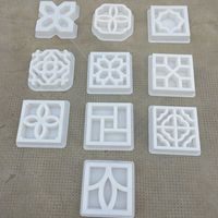 Moule en plastique pour briques creuses et décoration murale de fenêtre à motif floral ventilé