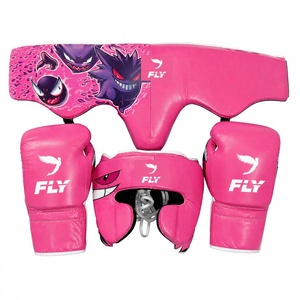 Conjunto Profesional Personalizado de Entrenamiento de Kickboxing y Muay Thai en Cuero Vacuno Genuino (Guantes, Protector de Cabeza y Protector Inguinal) - Product Image 3