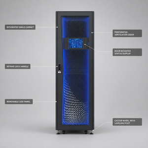 Gabinete de Centro de Datos Micro Integrado Todo en Uno Sellado con Pasillo Frío/Caliente, Monitoreo Remoto en la Nube ESite - Product Image 1
