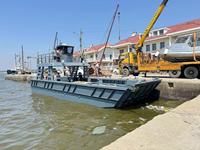 Rampe de chargement Yacht Cargo Transport 14m péniche de débarquement avec double pont timonerie