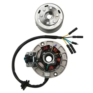 Hazır stok Magneto Stator plaka + volan rulo YX 150cc 160cc PIT PRO Trail kir bisiklet