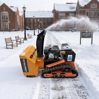 Souffleuse à neige électrique EPA HD 7,5 HP, conception professionnelle robuste, souffleuse à neige rotative tout-terrain et balayeuse à neige