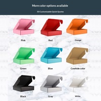 Boîte en carton ondulé extra-résistant à trois couches, pliable, rectangulaire, petite, blanche et colorée, pour œufs, farine de maïs, livraison express