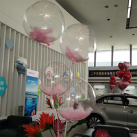 Tyingbobo — ballon gonflable transparent réutilisable, 18 pouces, set de ballons led pour anniversaire