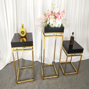 Furun Factory Table à dessert élégante en acier inoxydable pour gâteau de mariage, plinthe d'affichage, décoration d'anniversaire de mariage - Product Image 4