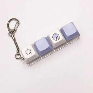Thiết kế sáng tạo Keycaps LED ánh sáng nhấp chuột thần tài Keychain nhiều màu sắc tùy chọn căng thẳng cứu trợ đồ chơi - Product Image 1