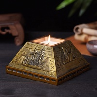 Ägyptische Pyramide Luxus Duft kerze Kreatives Schnitz modell für Hochzeits atmosphäre Dekoration für Bars Großhandel Duft