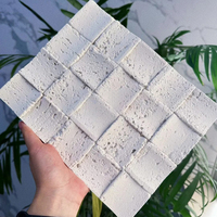 Mosaïque de travertin Carreaux de pierre d'argile modifiés texturés 3D durables pour murs et plafonds