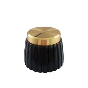 Brass Guitar Knob 1081 Luxury Aluminum Plastic Marshall Audio Control Knurled Brass Guitar Knob