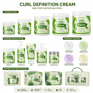 Crème Activateur de Boucles OEM ODM Hydratante Anti-Frisottis Définissante pour Cheveux, Fixation Douce, Brillance Améliorée, Produit Coiffant pour Femmes - Product Image 2