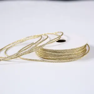 Wholesale Custom Fashion Gift Box Decorative Gold Cord Twine Rope Christmas Wedding Wrapping DIY Craft Cord