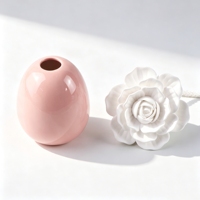 Diffuseur de parfum d'ambiance en céramique 100 ml, fait main, en porcelaine, avec fleurs, parfum d'ambiance, plâtre aromatique, désodorisant, diffuseur à bâtonnets d'huiles essentielles