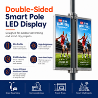 Écran LED intelligent P4-P6 pour poteaux de ville, avec SDK, Wi-Fi, 4G, 5G et contrôle à distance, pour affichage publicitaire, signalisation d'orientation et usage en magasin de détail et ascenseur