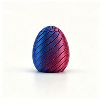 Premium PLA Articulated Spiral Egg Toy Tactile Sensory Surface 13.8cm Height for Executive Stress Relief Manufacturer Di