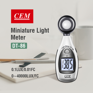 Medidor de Luz <span class=keywords><strong>Digital</strong></span> Mini CEM DT-86 40000Lux, Medidor de Lux <span class=keywords><strong>Digital</strong></span>, Testador de Luminômetro - Product Image 2