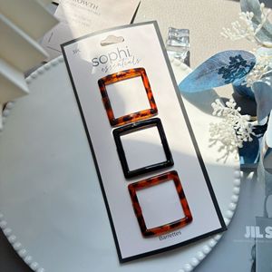 Mode creux Imitation écaille de tortue carré boucle Clip rétro acétate léopard Texture accessoires pour femmes frange pinces à cheveux 3 - Product Image 2