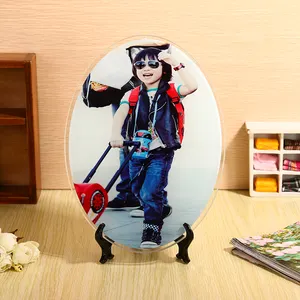 BL-40 DIY Custom Sublimation Blank Glass Display Photo Picture Frame For Decoration/Promotion/Gifts