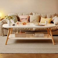 Table basse compacte pour salon, table à thé pour usage domestique, table à thé simple et moderne, idéale pour chambre à coucher ou maison en location