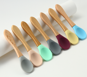 En Oferta, Cuchara y Tenedor de Silicona, Bolsa Misteriosa con 1 Bolsa de 50 Piezas en Promoción, Seguridad 100%, Grado Alimenticio Libre de BPA, 50 Piezas de Silicona Mixta para Bebés - Product Image 1