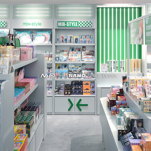 Tùy chỉnh đầy màu sắc Đồ chơi vòng hiển thị kệ trang trí bespoke Mall kiosk đồ nội thất bằng gỗ trẻ em Đồ chơi cửa hàng thiết kế - Product Image 6