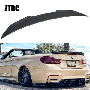 For 4 Series F33 Convertible/F83 M4 PSM Style Real Carbon Fiber Material <b>Rear</b> <b>Spoiler</b> Trunk Wing 2013-2020 - Product Image 1