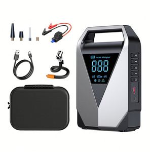 Démarreur de saut 10000mAh 2000A avec compresseur d'air 150 Psi, gonfleur de pneus portable pour voiture, pompe à moto, USB-C 12V - Product Image 1