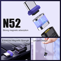 Adaptateur magnétique USB-C SIKAI 240W PD3.1 N52, charge rapide, synchronisation des données 480 Mbps, connecteur Type-C, cordon pour ordinateur portable, tablette, téléphone