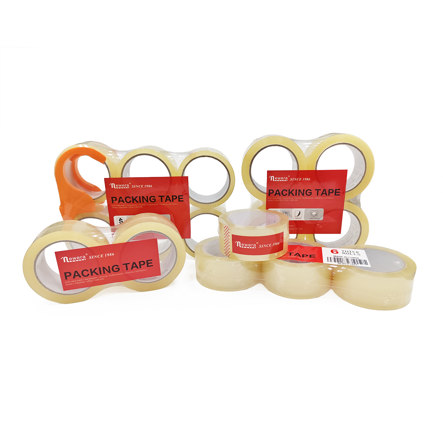3 Inch X 110 Yards 100 M Packing Clear Packaging Transparent Adhesive Tape Cinta De Embalaje