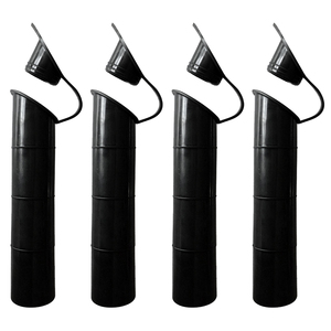 Supporto per canna da pesca usato in 4 pezzi con rivestimento in gomma per tubo a manica interna angolazione di 30 gradi - Product Image 4