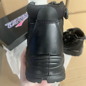 DSF53 <b>Black</b> <b>Working</b> full grain steel toe cap anti smash safety shoes puntuture proof worker ankle <b>boots</b> Coyote brown side zip - Product Image 3