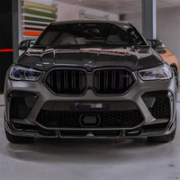 Kit de carrocería de fibra de carbono estilo LD para BMW G06 X6 X6M capó labio delantero difusor trasero alerón falda lateral Kit de guardabarros lateral