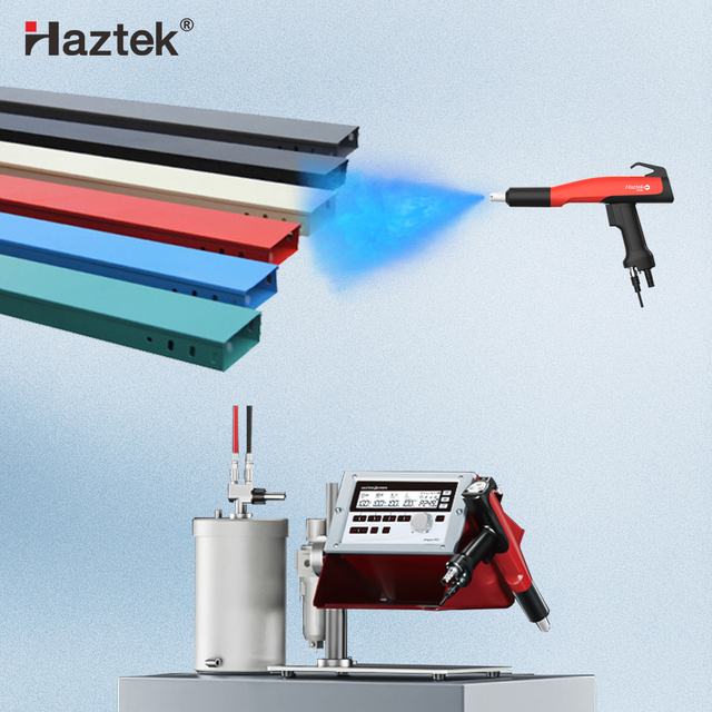 Haztek Chrome Coating Nano Furniture Machine Aluminum Profile Pvd Vacuum Coating Machine Powder Spray Gun