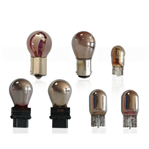 1156 P21W S25 12v21w BA15S Xe Dẫn phanh lần lượt singal ánh sáng hổ phách/Đỏ ba15s 12V Chrome mạ gương bóng đèn vô hình - Product Image 5